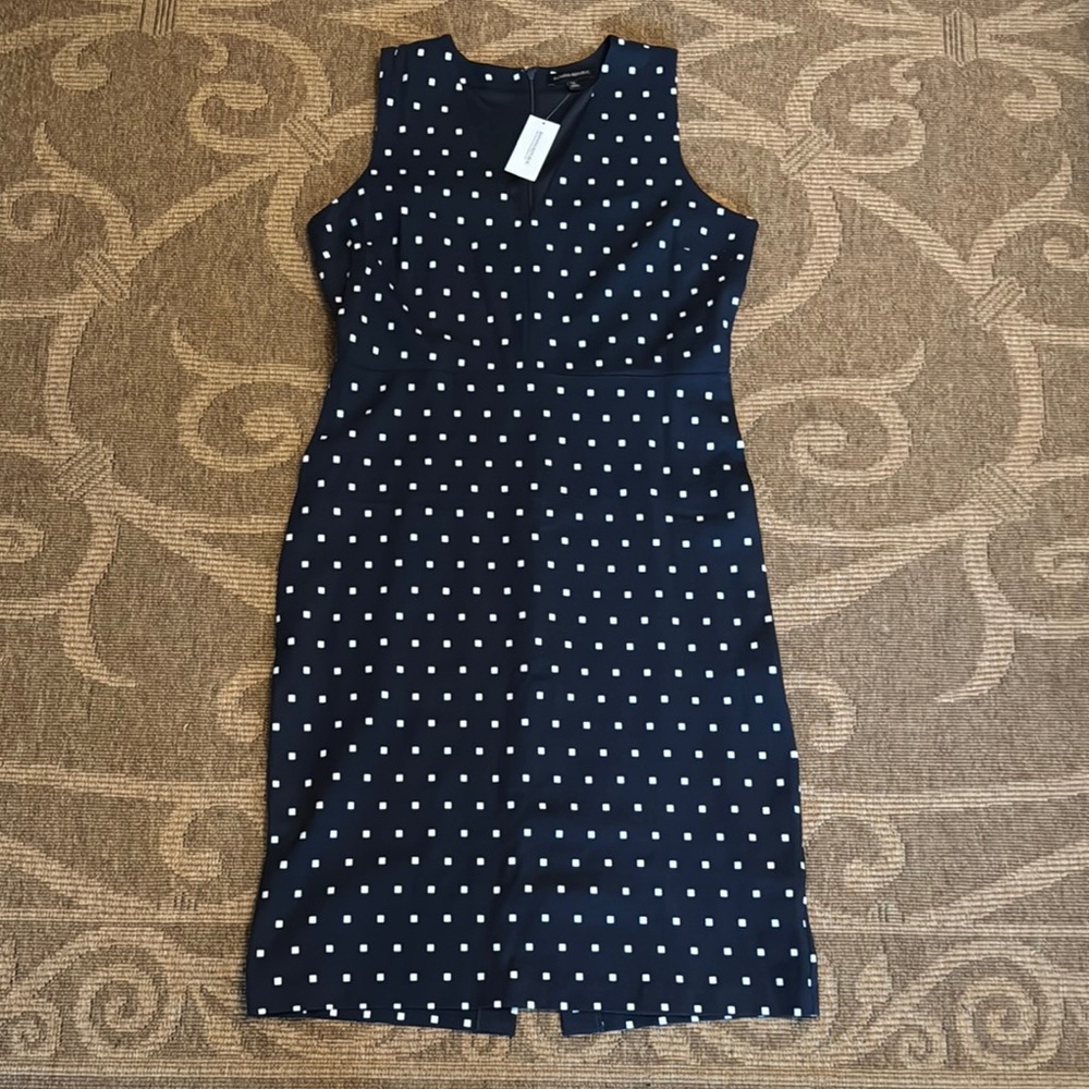 Banana Republic Blue Sheath Midi Dress Perfect for any business function